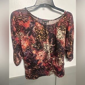 Notations Women's Multicolor Artistic Blouse